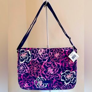 Vera Bradley Laptop Messenger-Retired Pattern Katalina Pink